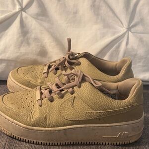 Nike Tan Air Forces